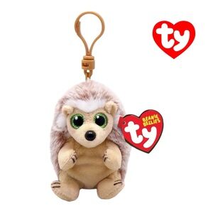 Ty Plush Hedgehog “Bumper” Bag Charm Key Chain NWT